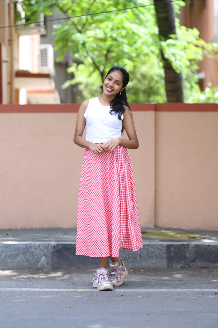 Classic A-Line Skirt with Crop Top