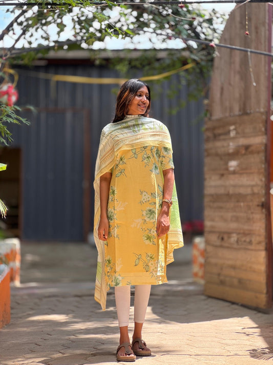 Printed Top with Dupatta