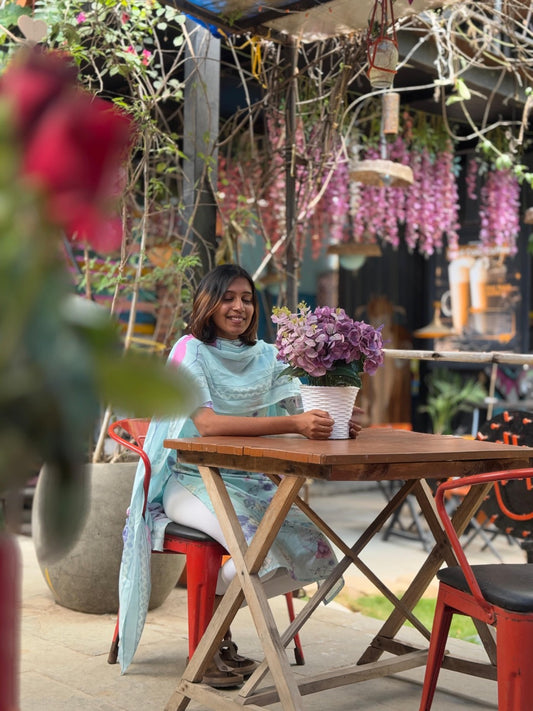 Printed Top with Dupatta